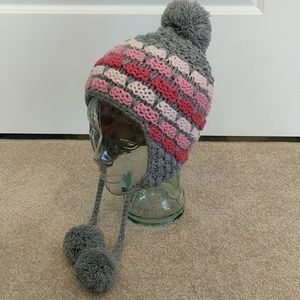 Nathaniel Cole beanie ear warmer Pom Pom hat